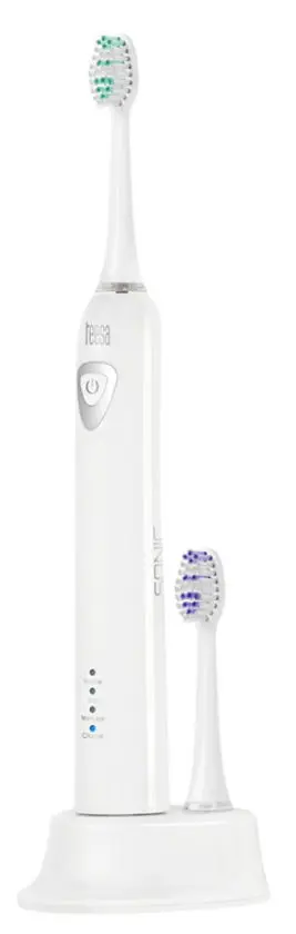 Periuta de dinti electrica Teesa Sonic TSA8010, 31.000 pulsatii/min, IPX7, Cronometru 2 min, 3 Moduri functionare, 2 Capete, Incarcator (Alb)