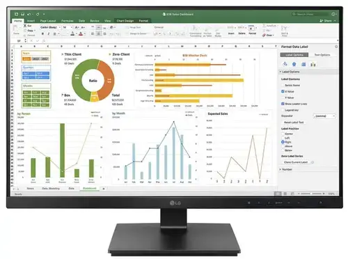 Monitor IPS LED LG 27inch 27BN55UP-B, UHD (3840 x 2160), HDMI, DisplayPort, Pivot (Negru)