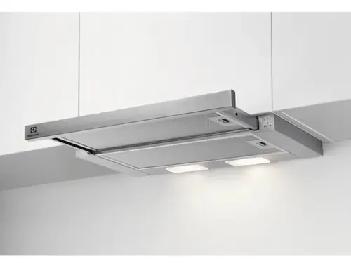 Hota incorporabila telescopica Electrolux LFP326S, 410 mc/h, Clasa C, 60 cm (Argintiu)