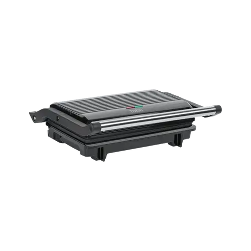 Gratar electric Teesa Panini TSA3234, 1000W, 3 pozitii (Negru)