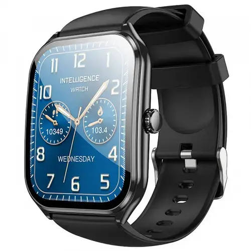 Smartwatch HOCO Y28 Call, Ecran AMOLED 1.96inch, Bluetooth, Functie apeluri, Notificari si mesaje, Ritm cardiac, Oxigen, IP67 (Negru)