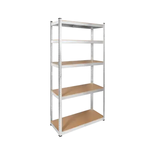 Raft depozit metalic 2in1 5 rafturi pentru garaj 180x90x40cm 750kg Rebel