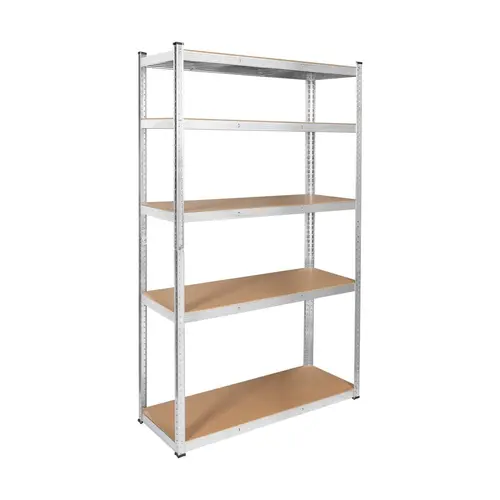 Raft metalic magazin 205x120x45cm, REBEL, Argintiu/Maro