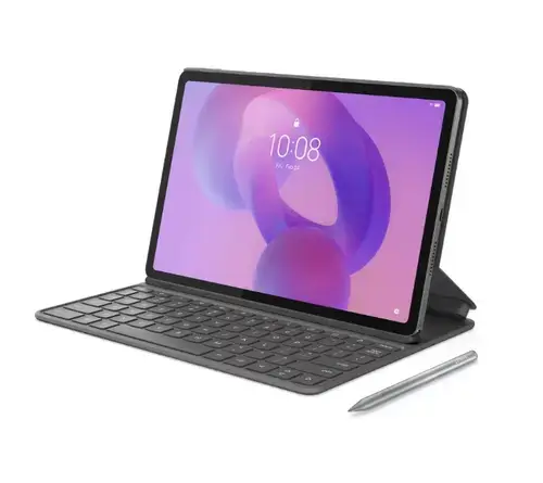 Tableta Lenovo Idea Tab TB336FU, Procesor MediaTek Dimensity 6300, Ecran IPS 2.5K 11inch, 8GB RAM, 128GB Flash, 8MP, Wi-Fi, Bluetooth, Android + Lenovo® Tab Pen si Lenovo Folio Keyboard (Gri)