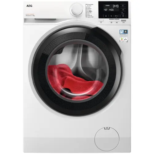 Masina de spalat rufe AEG SERIA 6000 LFR62144BE, 10 kg, 1400 rpm, Clasa A, ProSense, Motor Inverter, Display LED (Alb)