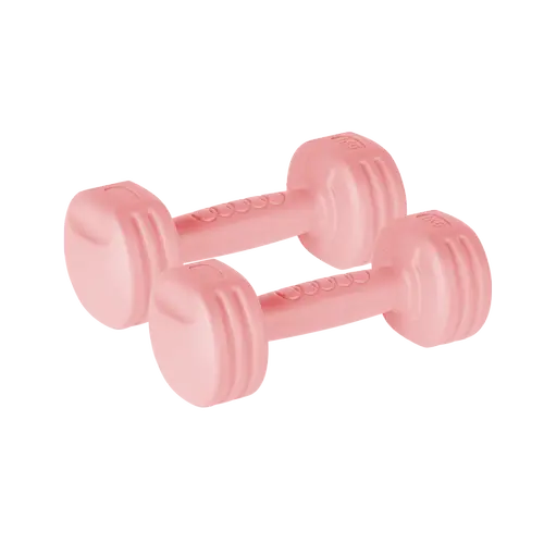 Set gantere Rebel Active, 2x 1kg (Roz)
