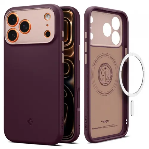 Husa MagSafe pentru Apple iPhone 17 Pro, Spigen, Caseology Nano Pop, Visinie
