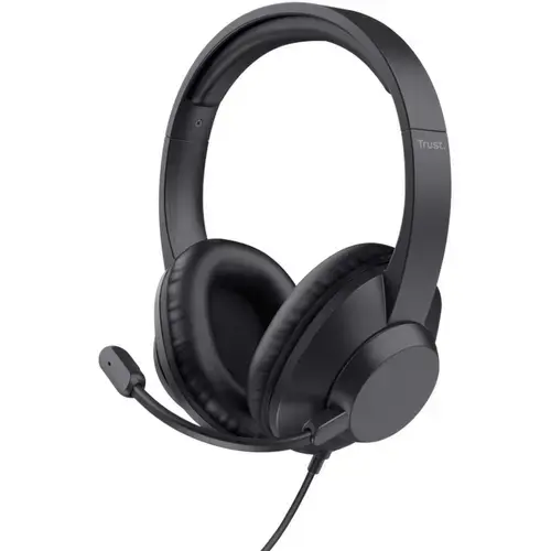 Casti Trust Ayda Max, Wired, USB (Negru)