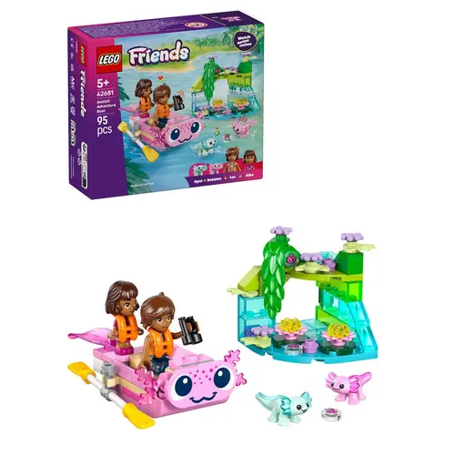 LEGO® Friends - Barca-axolotl pentru aventuri 42681, 95 piese