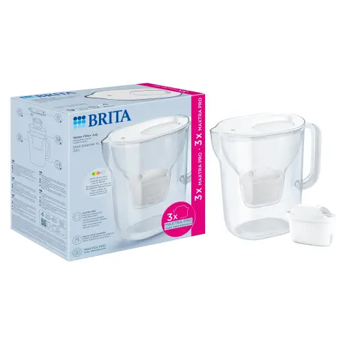 Starter pack BRITA Style Essential 3,6 L + 3 filtre Maxtra Pro (Alb)