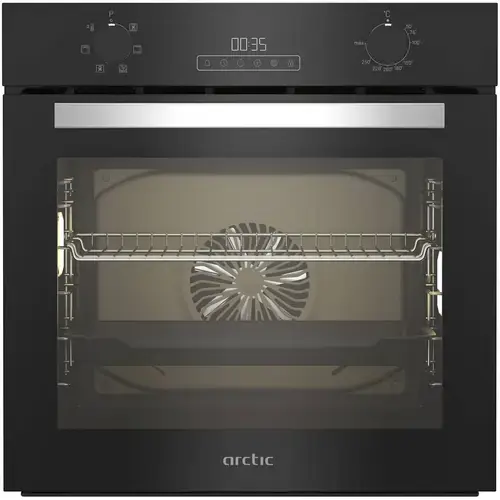 Cuptor incorporabil Arctic ARVIE1430BM, Electric, 71 l, Autocuratarea catalica, Timer digital, Grill, Clasa A (Negru)