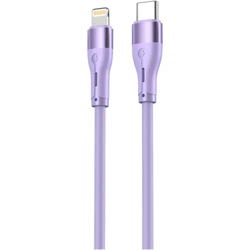 Cablu silicon Tellur Type-C to tip Lightning, PD30W, 1m, Mov
