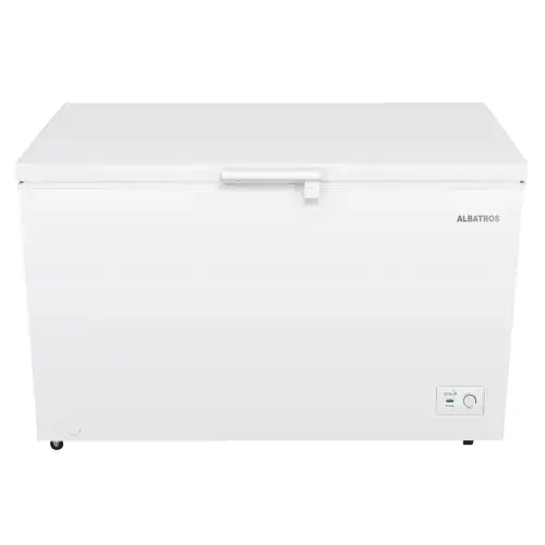 Lada Frigorifica Albatros LA390IME, 371 L, Clasa E, Motor Inverter, Fast Freeze, Interior aluminiu (Alb)
