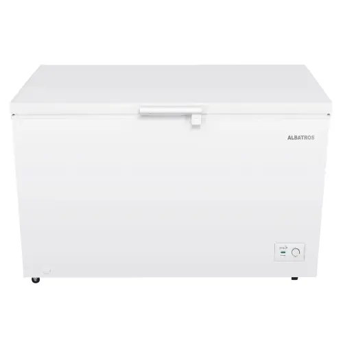 Lada Frigorifica Albatros LA390IME, 371 L, Clasa E, Motor Inverter, Fast Freeze, Interior aluminiu (Alb)