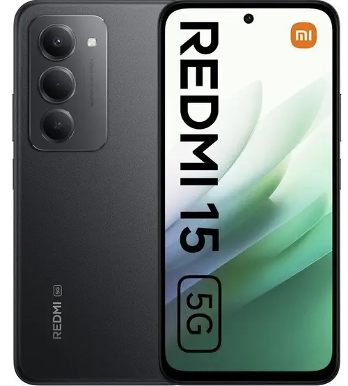 Telefon Mobil Xiaomi Redmi 15, Procesor Qualcomm SM6375 Snapdragon 6s Gen 3 Octa-Core, IPS LCD 6.9inch, 6GB RAM, 128GB Flash, Camera Duala 50 MP, Wi-Fi, 5G, Dual Sim, Android (Negru)