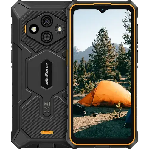 Telefon Mobil Ulefone RugKing 3 Pro, Procesor Unisoc T7250 Octa‑Core, IPS LCD touchscreen 6.56inch, 8GB RAM, 128GB Flash, Camera Duala 48 + 2 MP, Wi-Fi, 4G, Dual Sim, Android (Negru/Portocaliu)