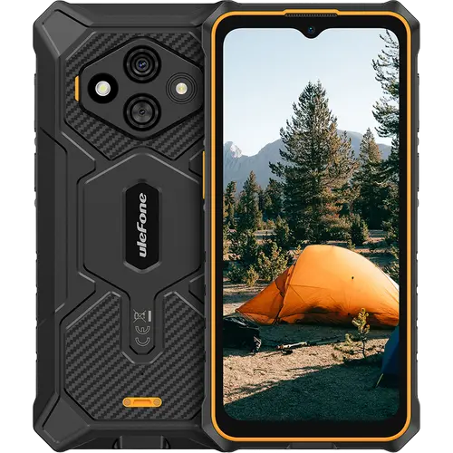 Telefon Mobil Ulefone RugKing 3 Pro, Procesor Unisoc T7250 Octa‑Core, IPS LCD touchscreen 6.56inch, 8GB RAM, 128GB Flash, Camera Duala 48 + 2 MP, Wi-Fi, 4G, Dual Sim, Android (Negru/Portocaliu)