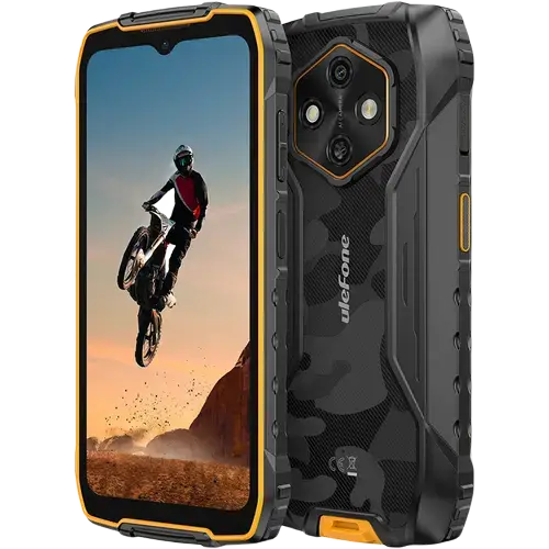 Telefon Mobil Ulefone RugKing 4 Pro, Procesor Unisoc T7250 Octa‑Core, IPS LCD touchscreen 6.56inch, 8GB RAM, 256GB Flash, Camera Duala 48 + 2 MP, Wi-Fi, 4G, Dual Sim, Android (Negru/Portocaliu)
