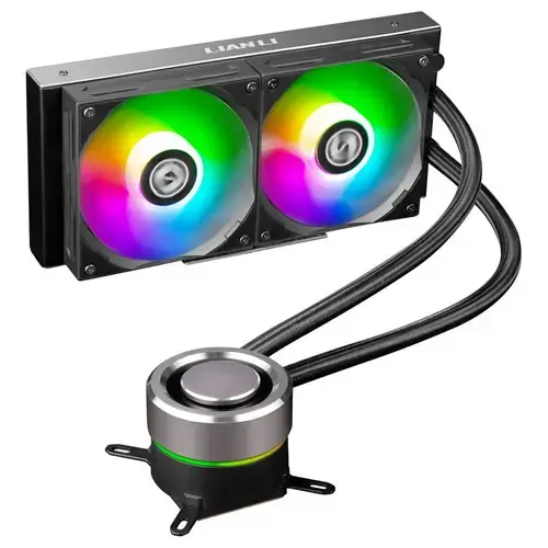 Cooler CPU Lian Li GALAHAD 240 V2 AiO, iluminare ARGB, 2x120 mm, 1900 rpm, PWM (Negru)