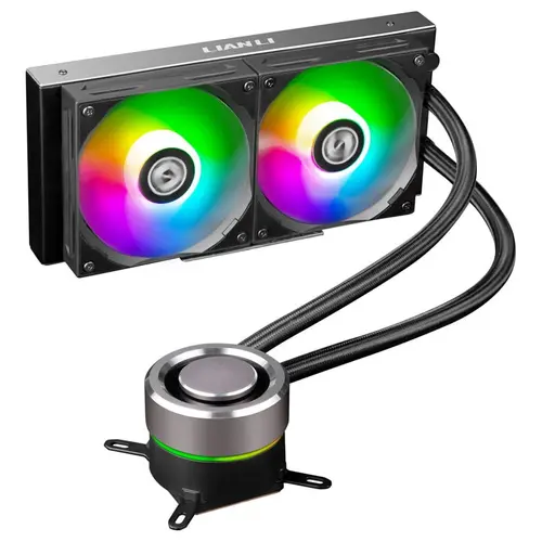 Cooler CPU Lian Li GALAHAD 240 V2 AiO, iluminare ARGB, 2x120 mm, 1900 rpm, PWM (Negru)