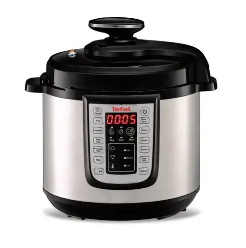 Oala sub presiune electrica Tefal One Pot CY505EE0, 1200W, 5.8L, 25 de programe, functie pastrare la cald, temperatura - timp ajustabile (Negru/Argintiu)