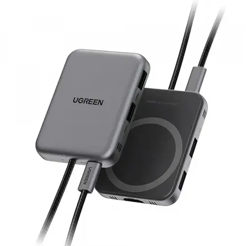 Hub USB-C UGREEN CM896 (65759), 7in1, 1x HDMI, 1x USB-C, 2x USB, 1x SD, 1x TF (Gri)