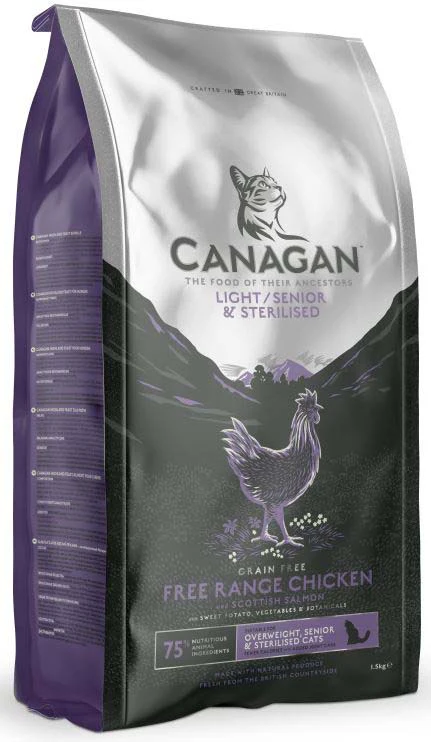 CANAGAN Hrană uscată pentru pisici, Light/SENIOR & Sterilised