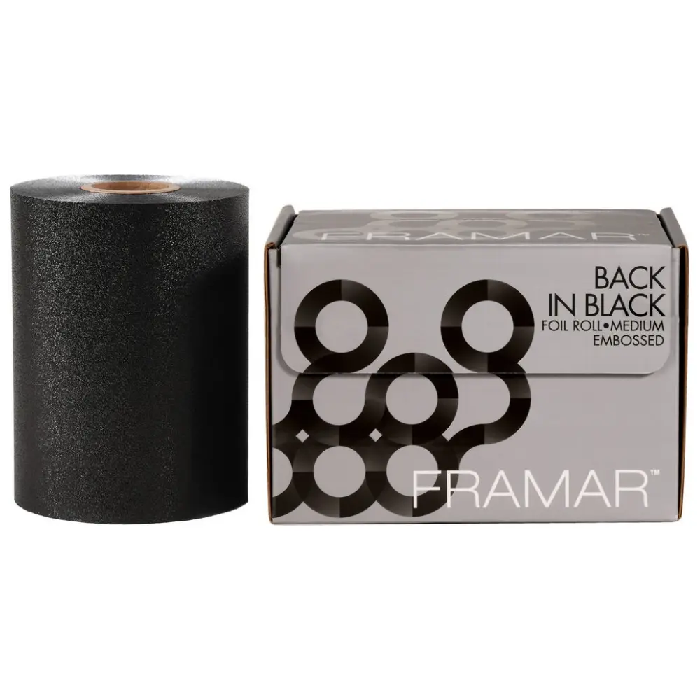 Folie aluminiu Framar Black rola 487m x12.7cm