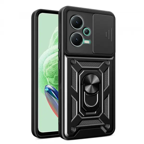 Husa pentru Xiaomi Poco X5 / Note 12 5G, Techsuit, CamShield, Neagra