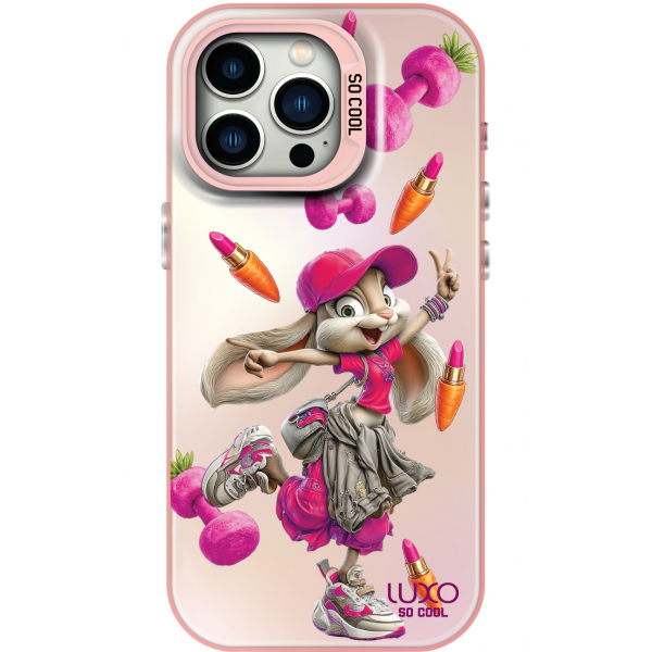 Husa pentru Apple iPhone 15 Pro, LUXO So CooL, ArcadiA Rabbit, Multicolor