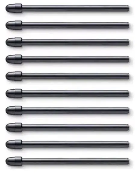 Wacom Pen Nibs Standard 10 Pack (Negru)