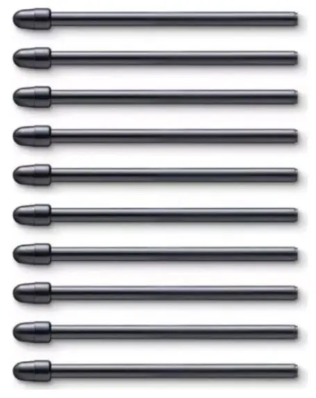 Wacom Pen Nibs Standard 10 Pack (Negru)