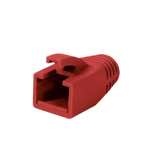 Set mansoane de protectie mufe RJ-45 Logilink MP0035R, pentru cablu UTP, FTP, SFTP, Cat6, plastic, 50 bucati, Rosu