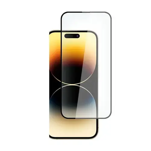 Folie protectie HOFI Full Cover Pro Tempered Glass 0.3mm compatibila cu iPhone 15, Transparent/Negru