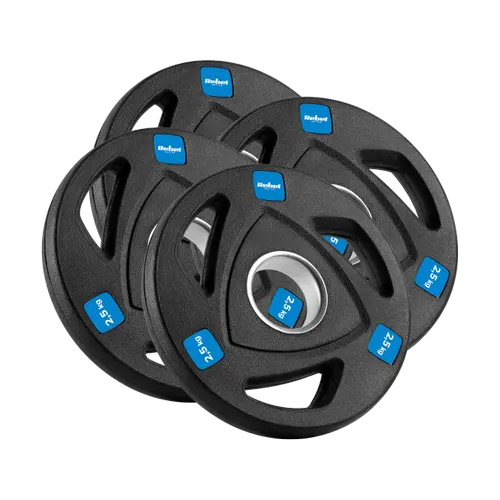 Set discuri olimpice Rebel Active RBA-2108, 4 x2.5kg, 20cm (Negru)