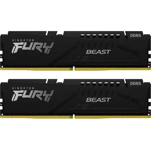 Memorie RAM Kingston FURY Beast Black, 32GB, 2 x 16GB, DDR5, 6000MHz, CL30