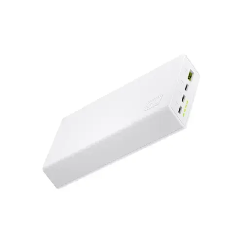 Acumulator extern Green Cell, 20000mAh, 22.5W, 3xUSB-C, 1xUSB, Power Delivery, Indicator baterie incarcare rapida,(Alb)