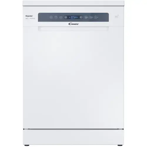 Masina de spalat vase Candy Rapido CF 4C6F0W, 14 seturi, 8 programe, Motor Inverter, WiFi/ hOn app, Automatic open door, Add-dish, Wash&Dry 35’, Maxi Tub, Clasa C, 60 cm (Alb)