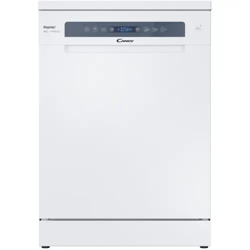 Masina de spalat vase Candy Rapido CF 4C6F0W, 14 seturi, 8 programe, Motor Inverter, WiFi/ hOn app, Automatic open door, Add-dish, Wash&Dry 35’, Maxi Tub, Clasa C, 60 cm (Alb)
