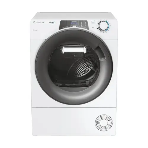 Uscator de rufe cu pompa de caldura Candy RPE H9A2TRE-S, 9 kg, Clasa E, 15+1 programe, WiFi (Alb)