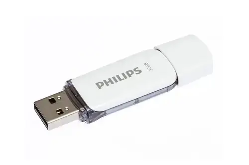 Stick USB Philips Snow Edition FM32FD70E/00, USB 2.0, 32GB, 3 bucati (Alb)