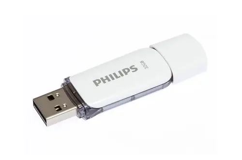 Stick USB Philips Snow Edition FM32FD70E/00, USB 2.0, 32GB, 3 bucati (Alb)