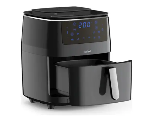 Friteuza cu aer cald Tefal EasyFry Grill & Steam FW201815, 1700 W, 7 programe automate, capacitate 6.5L, tehnologie ExtraCrisp, functie gatit la abur (Negru)
