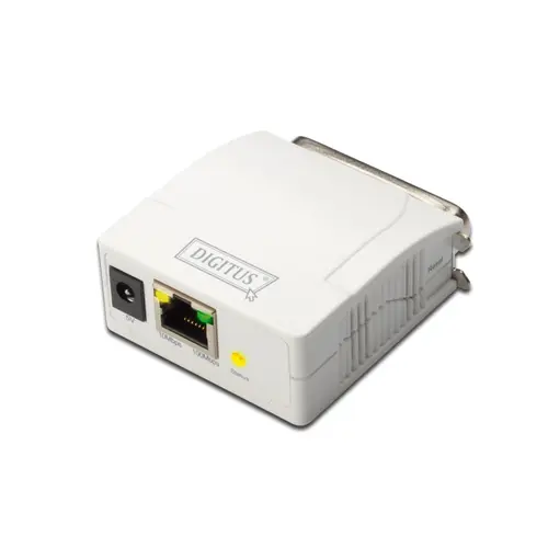 Server de imprimare, Digitus, Fast Ethernet (Alb)