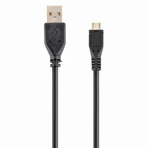 Cablu alimentare si date Gembird, USB 2.0 (T) la Micro-USB 2.0 (T), 0.5m, CCP-mUSB2-AMBM-0.5M (Negru)