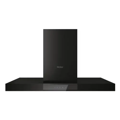 Hota incorporabila decorativa Haier HATS9DCS56B, motor 170 W, 3 Viteze + Booster, Clasa A+, Putere de absorbtie 746 mc/h, TouchControl, Iluminare LED, Clasa A+, 90 cm (Sticla neagra)