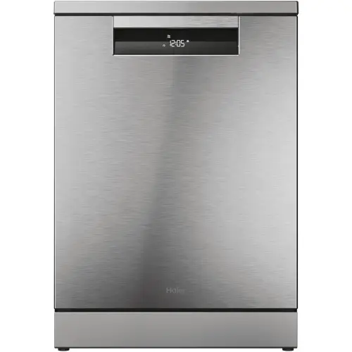 Masina de spalat vase Haier XF 5C4M1X, 15 seturi, 8 programe, Clasa C, Motor Inverter, WiFi, H-Spray Arm, Flex Zone, Part Light, Automatic Open Door, 60 cm (Inox)