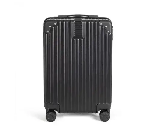 Valiza de cabina cu roti pivotante Livoo VOY007, carcasa rezistenta din ABS (Negru)