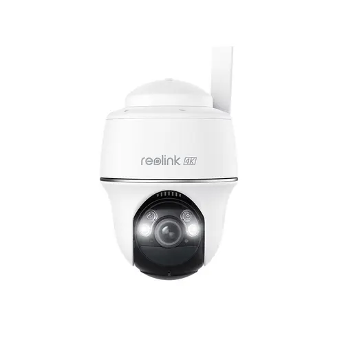 Camera supraveghere exterior wireless WiFi rotativa Speed Dome Reolink Argus PT B440, 4K, IR/lumina alba 10 m, microfon, dual band, acumulator 6000 mAh, PIR, slot card