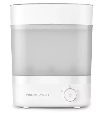 Sterilizator electric si uscator de biberoane Philips Avent Premium SCF293/00, Sterilizare si uscare in 40 de min, Tava de scurgere, Design compact, 220V (Alb)